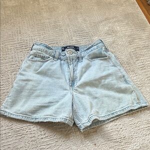 Hollister Women's Faded Blue Jean Shorts